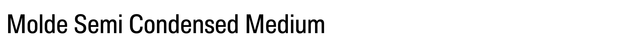 Molde Semi Condensed Medium image